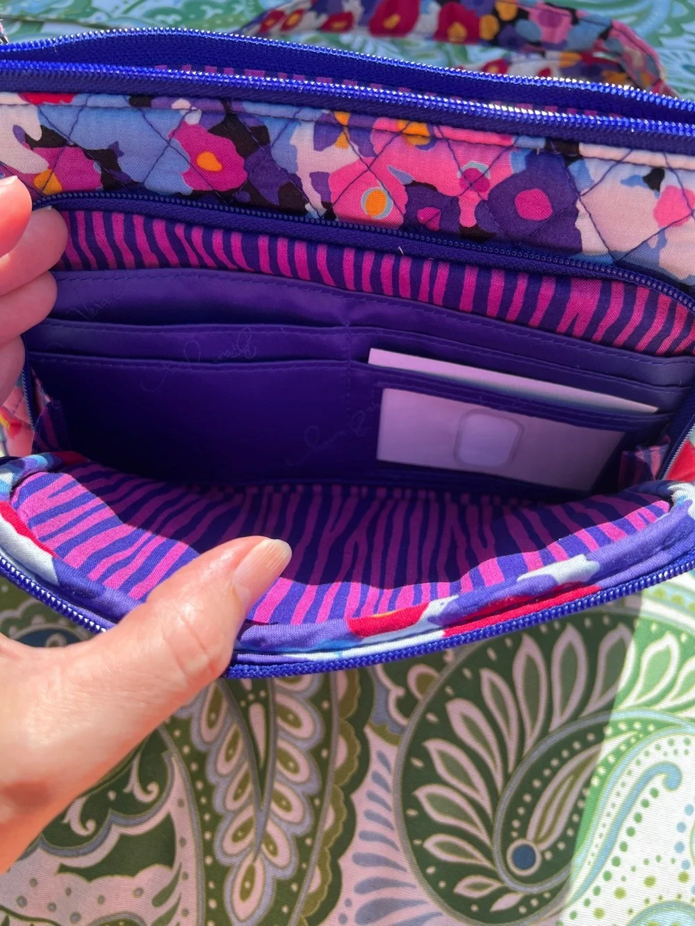 Vera Bradley Little Hipster Impressionista Floral Crossbody Bag - Picture 5 of 8